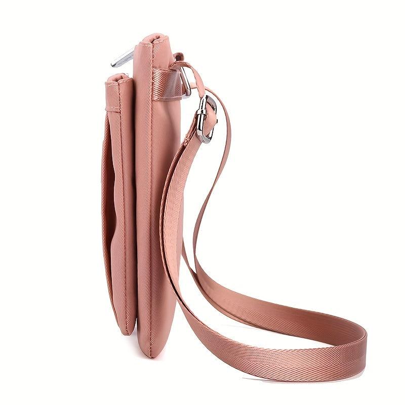 Mini Nylon Mobile Phone Bag Crossbody Shoulder Coin Purse