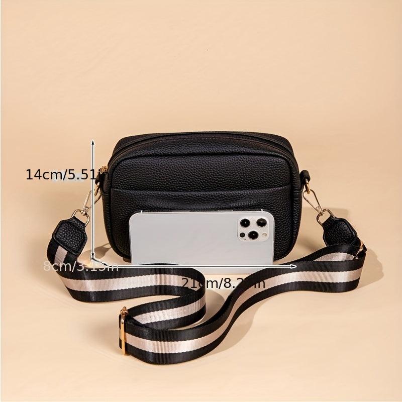 Crossbody Phone Bag Vegan PU Shoulder Bag Women's Casual Handbag
