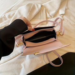 Minimalist Square Flap Shoulder Bag All Match Stylish Underarm Bag