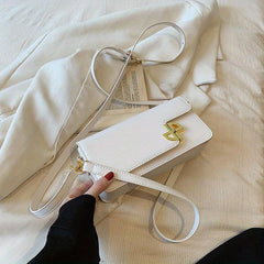 Minimalist Square Flap Shoulder Bag All Match Stylish Underarm Bag