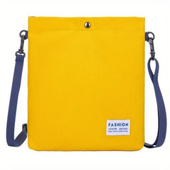 Small Solid Crossbody Bag Canvas Lightweight Messenger Bag Casual Shoulder Bag
