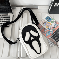 Halloween Ghost Crossbody Bag Funny Skull Pattern Shoulder Bag