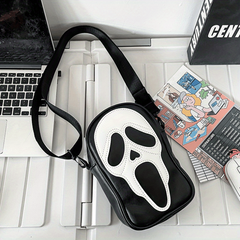 Halloween Ghost Crossbody Bag Funny Skull Pattern Shoulder Bag