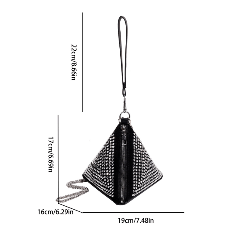 Rivet Decor Crossbody Bag Mini Purse