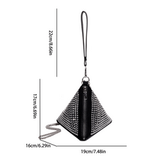 Rivet Decor Crossbody Bag Mini Purse