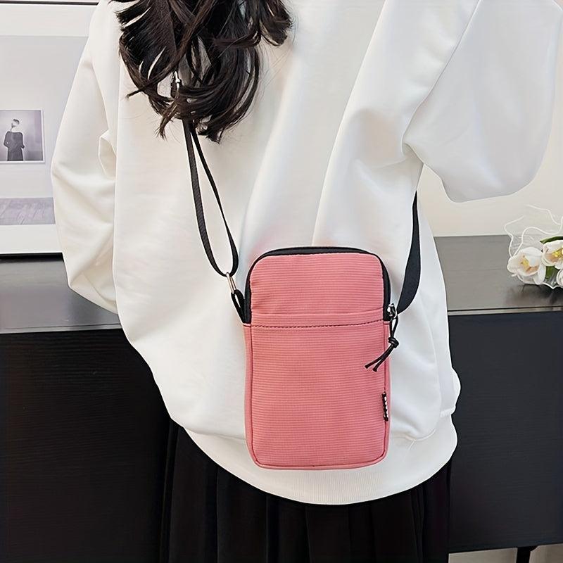 Stylish Crossbody Phone Bag Zipper Shoulder Bag