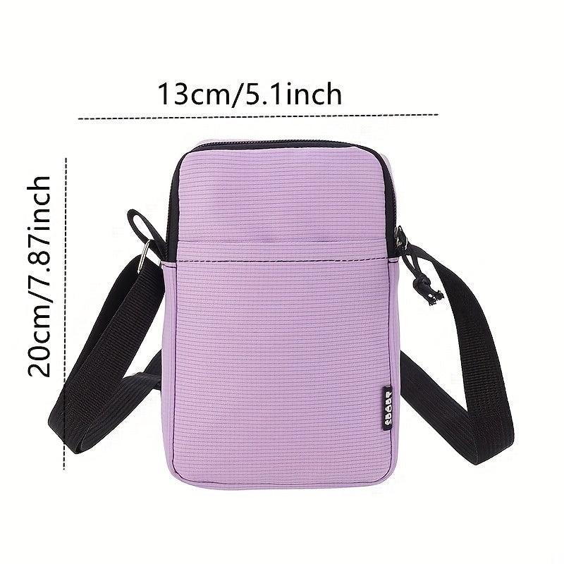 Stylish Crossbody Phone Bag Zipper Shoulder Bag