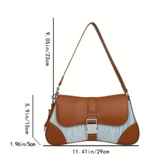 Texture Niche Shoulder Bag Crossbody Bag