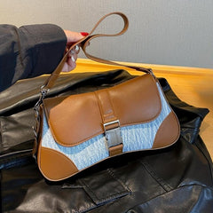 Texture Niche Shoulder Bag Crossbody Bag