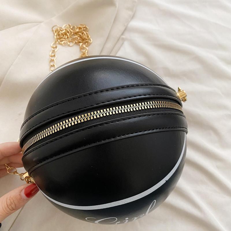 Mini Basketball Shaped Novelty Crossbody Bag Women's Handbag & Shoulder Purse
