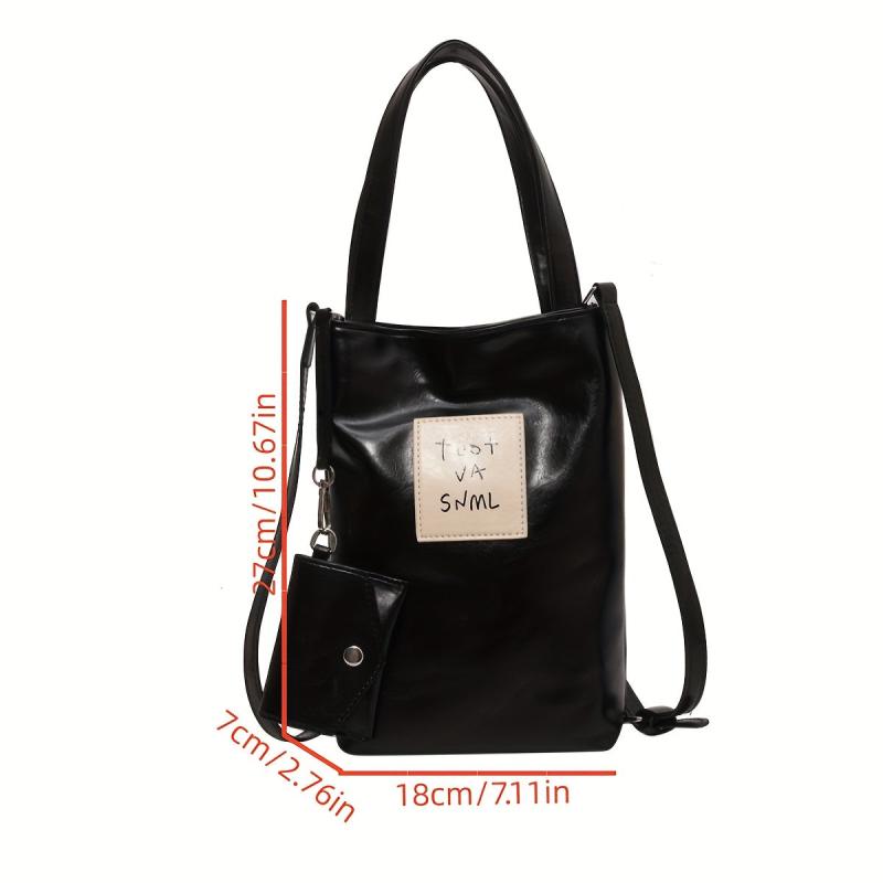 Stylish Mini Crossbody Bucket Bag PU Shoulder Bag Women's Handbag
