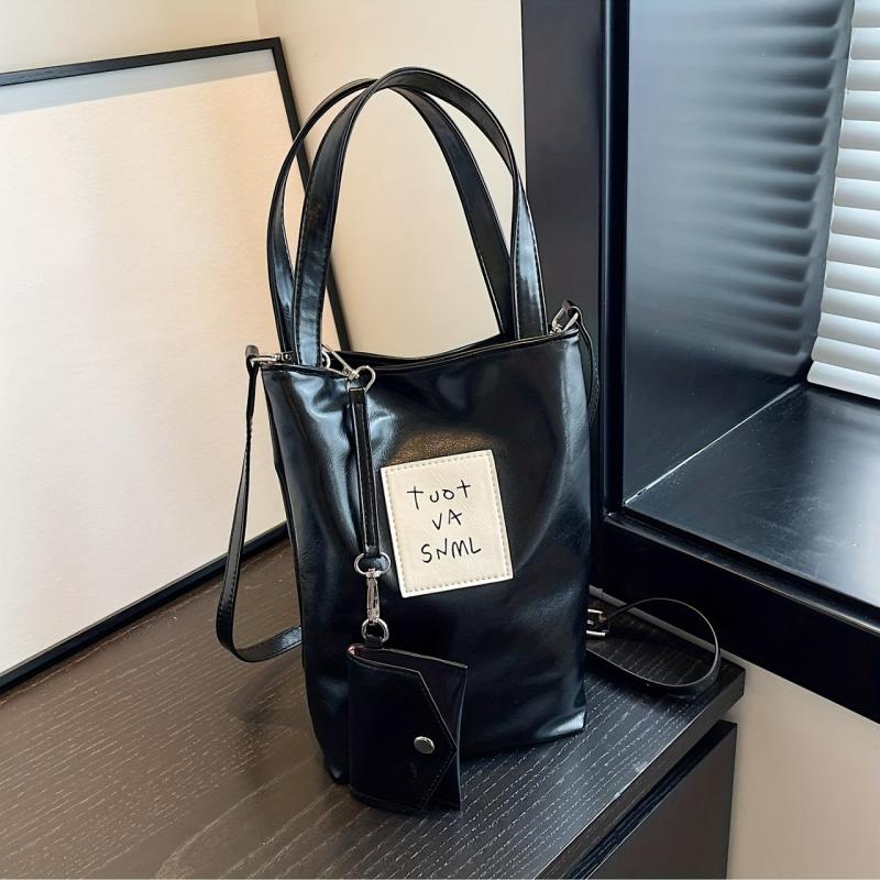 Stylish Mini Crossbody Bucket Bag PU Shoulder Bag Women's Handbag