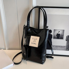 Stylish Mini Crossbody Bucket Bag PU Shoulder Bag Women's Handbag