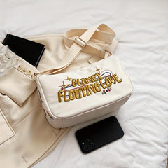 Y2K Letter Graphic Shoulder Crossbody Bag