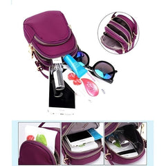 Mini Shoulder Bag Women's Phone Bag Oxford Cloth Crossbody Bag