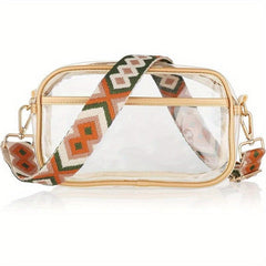 Summer Transparent Crossbody Bag Stadium Approved Square Purse