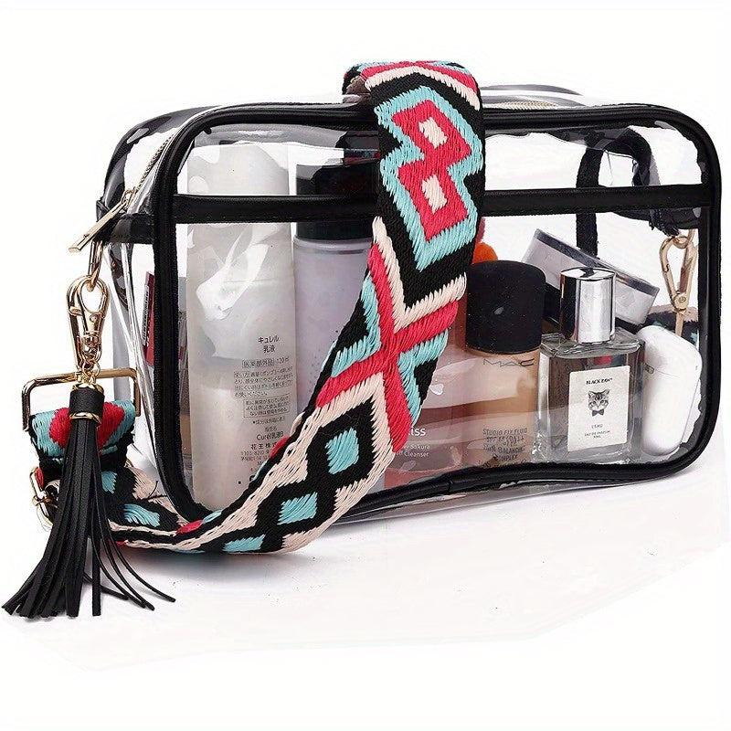 Summer Transparent Crossbody Bag Stadium Approved Square Purse