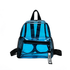 Transparent PVC Backpack Waterproof Jelly Schoolbag