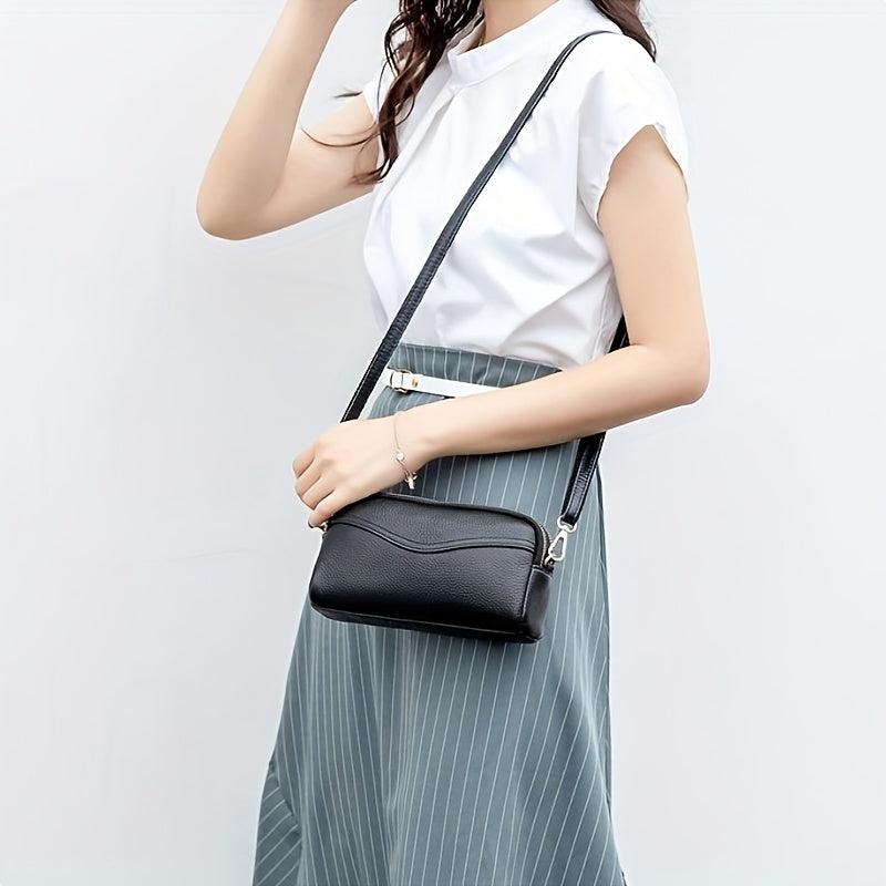 Minimalist Crossbody Bag Stylish PU Shoulder Bag Women's Casual Handbag