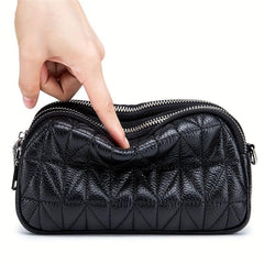 Small Argyle Quilted Crossbody Bag Women's Leather Purse