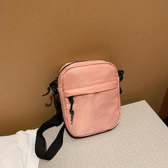 Casual Minimalist Square Bag Nylon Crossbody Zipper Bag
