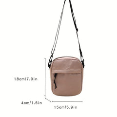 Casual Minimalist Square Bag Nylon Crossbody Zipper Bag
