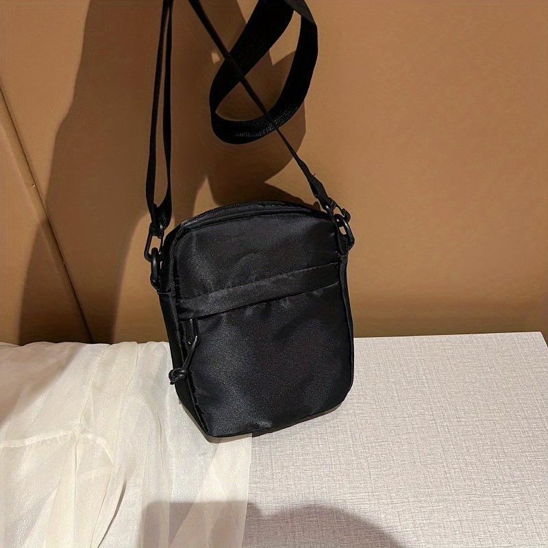 Casual Minimalist Square Bag Nylon Crossbody Zipper Bag