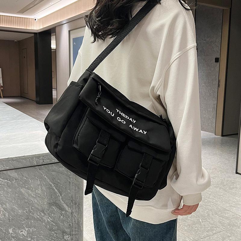 Casual Letter Shoulder Bag Large Capacity Messenger Crossbody Bag
