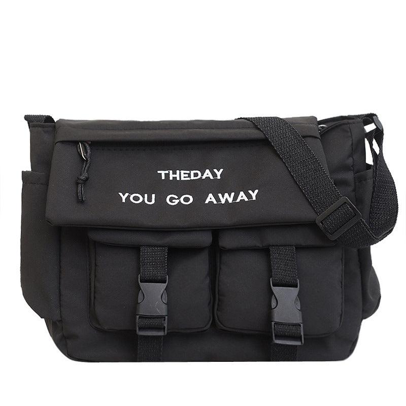 Casual Letter Shoulder Bag Large Capacity Messenger Crossbody Bag