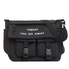 Casual Letter Shoulder Bag Large Capacity Messenger Crossbody Bag