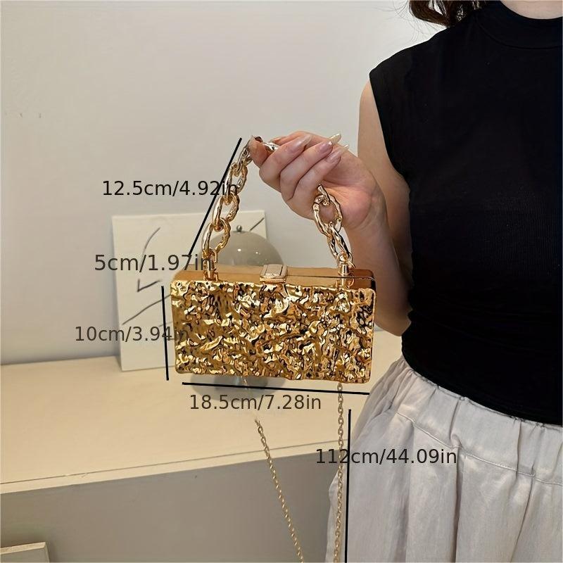 Glitter Acrylic Crossbody Evening Clutch Purse Wedding Party Handbag