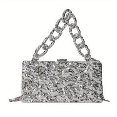 Glitter Acrylic Crossbody Evening Clutch Purse Wedding Party Handbag