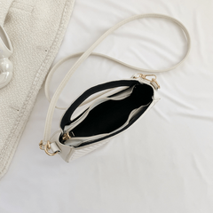 Stylish Crossbody Bag PU Leather Saddle Bag