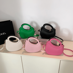 Stylish Crossbody Bag PU Leather Saddle Bag