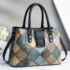Colorblock Handbags For Women Stitching Detail Crossbody Bag
