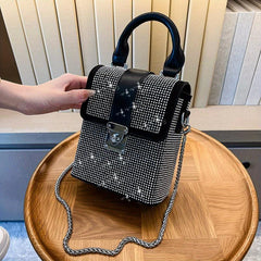 Sparkly Rhinestone Glitter Cell Phone Crossbody Bag