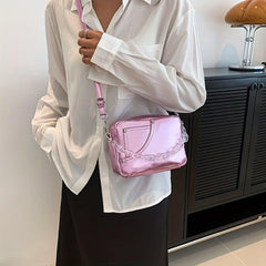 Mini Crossbody Sling Bag Chain Chest Bag Women's Casual Shoulder Purse Handbag