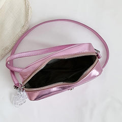 Mini Crossbody Sling Bag Chain Chest Bag Women's Casual Shoulder Purse Handbag