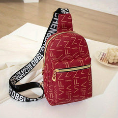 Stylish Letter Print Sling Bag for Women