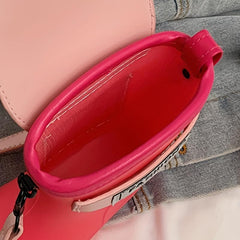 Mini Shoe Crossbody Bag PU Leather Textured Bag
