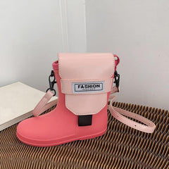 Mini Shoe Crossbody Bag PU Leather Textured Bag