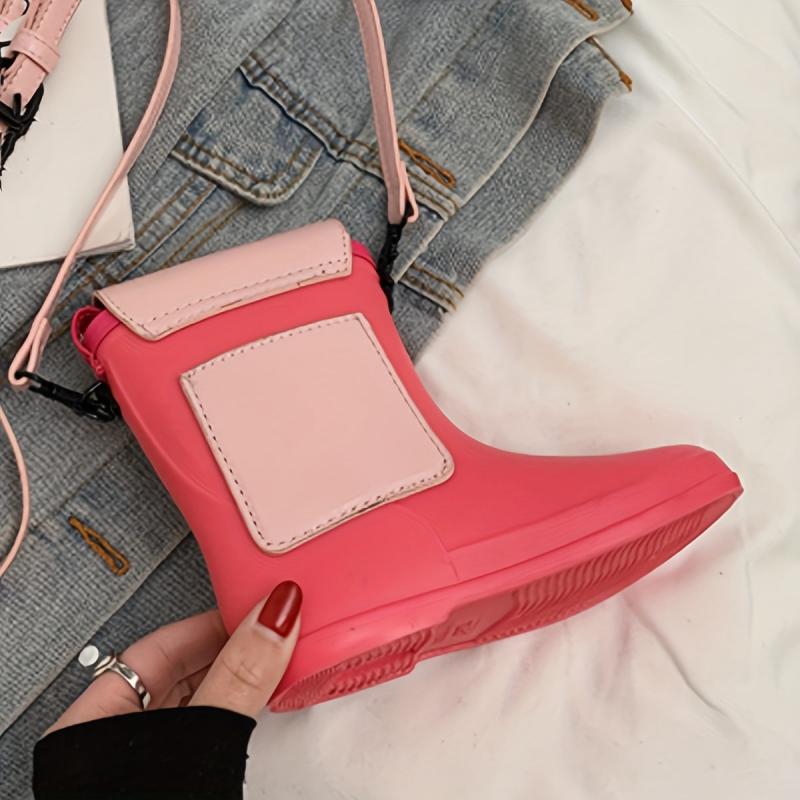 Mini Shoe Crossbody Bag PU Leather Textured Bag