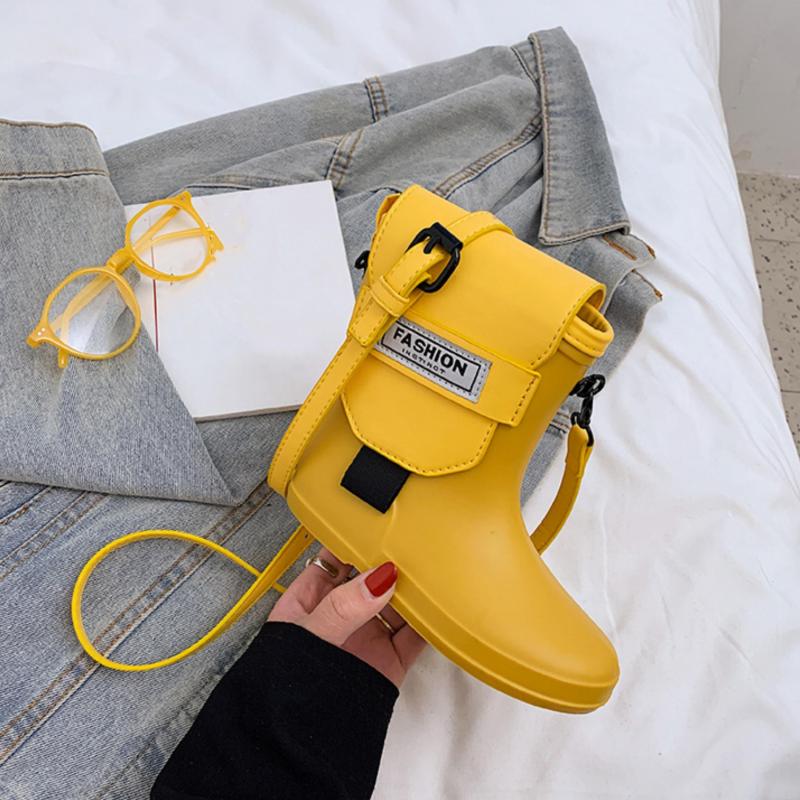Mini Shoe Crossbody Bag PU Leather Textured Bag