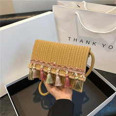 Vintage Ethnic Style Crossbody Bag Retro Bohemian Shoulder Bag