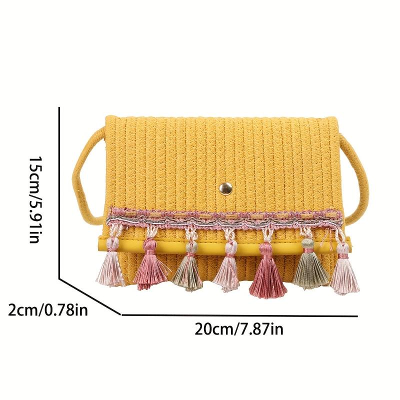 Vintage Ethnic Style Crossbody Bag Retro Bohemian Shoulder Bag