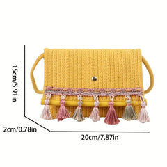 Vintage Ethnic Style Crossbody Bag Retro Bohemian Shoulder Bag