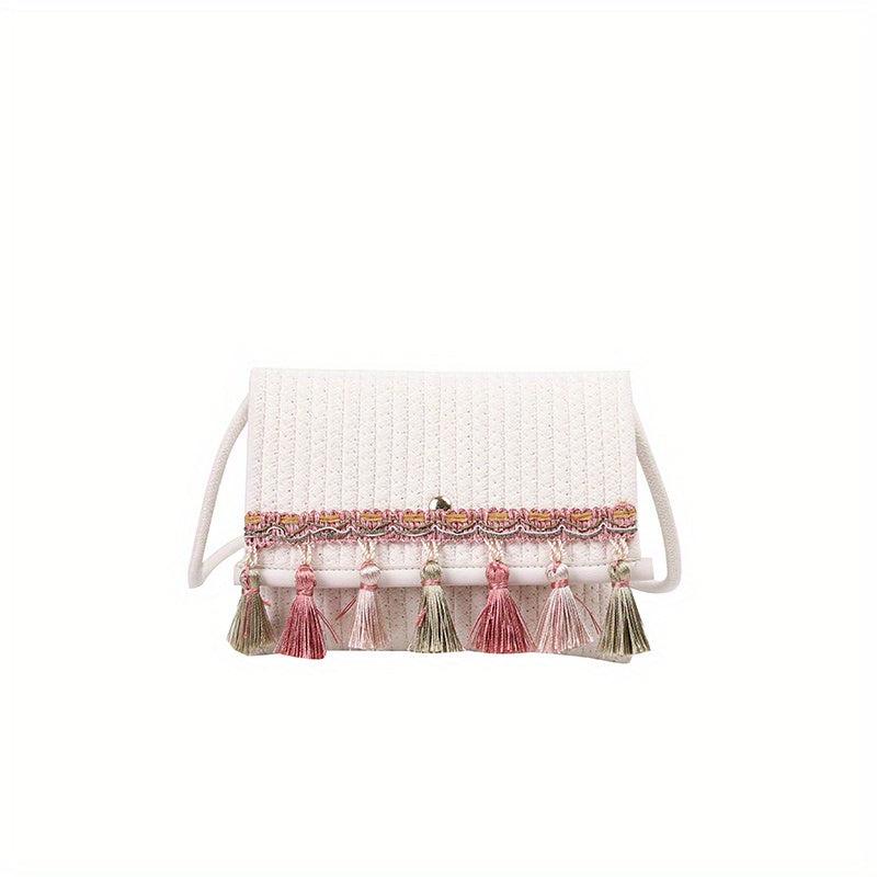 Vintage Ethnic Style Crossbody Bag Retro Bohemian Shoulder Bag
