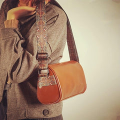 Retro Style Small Geo Strap Crossbody Bag