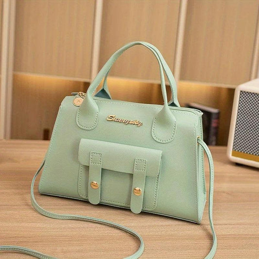 Solid Casual Crossbody Bag for Women, Daily Shoulder Bag & Purse