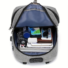 Anti Theft Backpack with USB Charging Port - Father's Gift